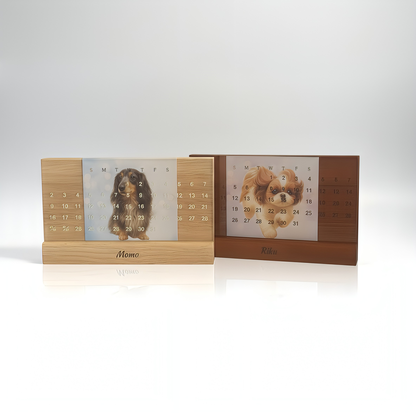 ペットイラスト万年カレンダー　時を紡ぐうちの子アート