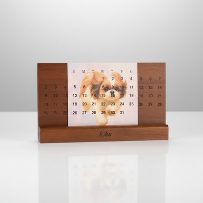 ペットイラスト万年カレンダー　時を紡ぐうちの子アート