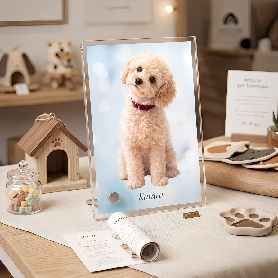 アクリルイラストスタンド〈L版〉｜写真から作るやさしい水彩アート